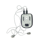 A small electronic control unit with attached wires and two connectors, shown on a plain white background.